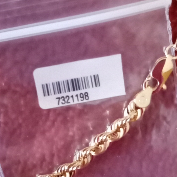 **SOLD SOLD** 10k YELLOW GOLD ROPE NECKLACE - Picture 6 of 8